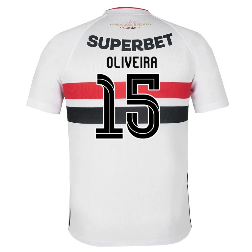 Danxen Uomo Maglia Felipe Oliveira #15 Bianco Rosso Nero Kit Gara Home 2026/27 Maglietta