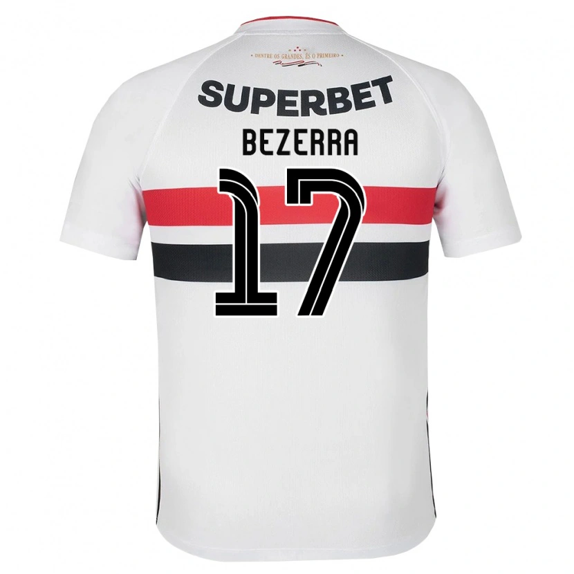 Danxen Uomo Maglia Pedro Bezerra #17 Bianco Rosso Nero Kit Gara Home 2026/27 Maglietta