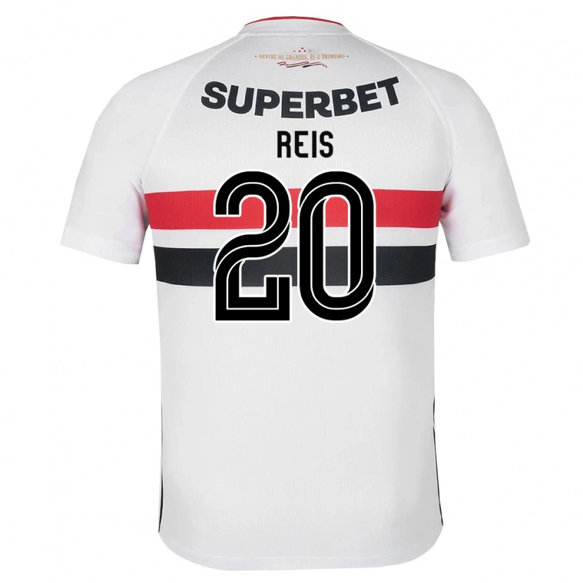 Danxen Uomo Maglia Guilherme Reis #20 Bianco Rosso Nero Kit Gara Home 2026/27 Maglietta