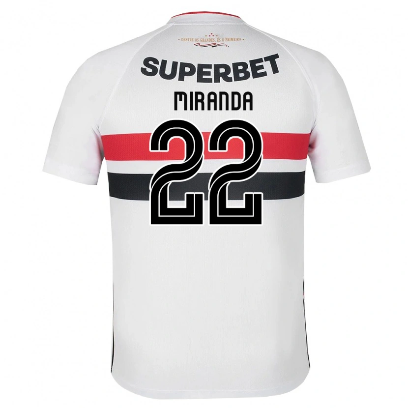 Danxen Uomo Maglia Miranda #22 Bianco Rosso Nero Kit Gara Home 2026/27 Maglietta