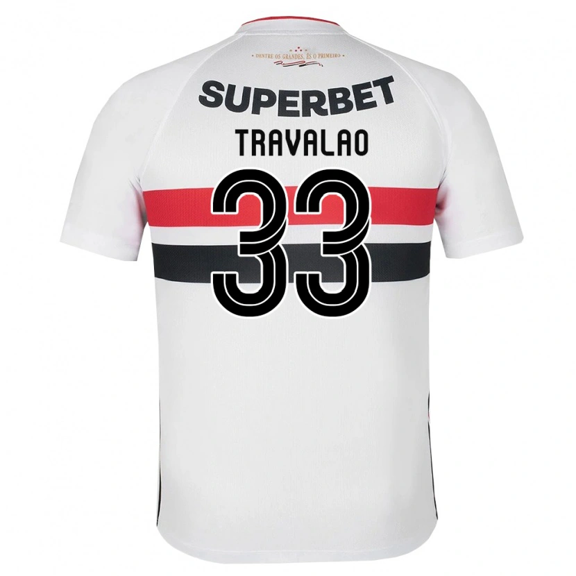 Danxen Uomo Maglia Rafa Travalão #33 Bianco Rosso Nero Kit Gara Home 2026/27 Maglietta