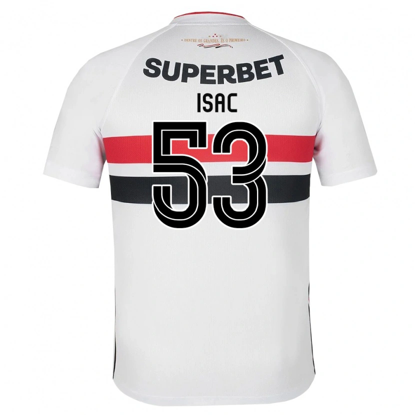 Danxen Uomo Maglia Isac Silvestre Da Silva #53 Bianco Rosso Nero Kit Gara Home 2026/27 Maglietta