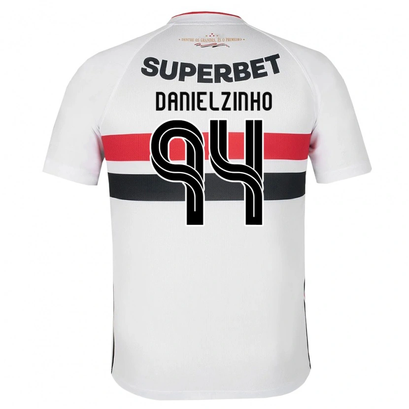 Danxen Uomo Maglia Danielzinho #94 Bianco Rosso Nero Kit Gara Home 2026/27 Maglietta