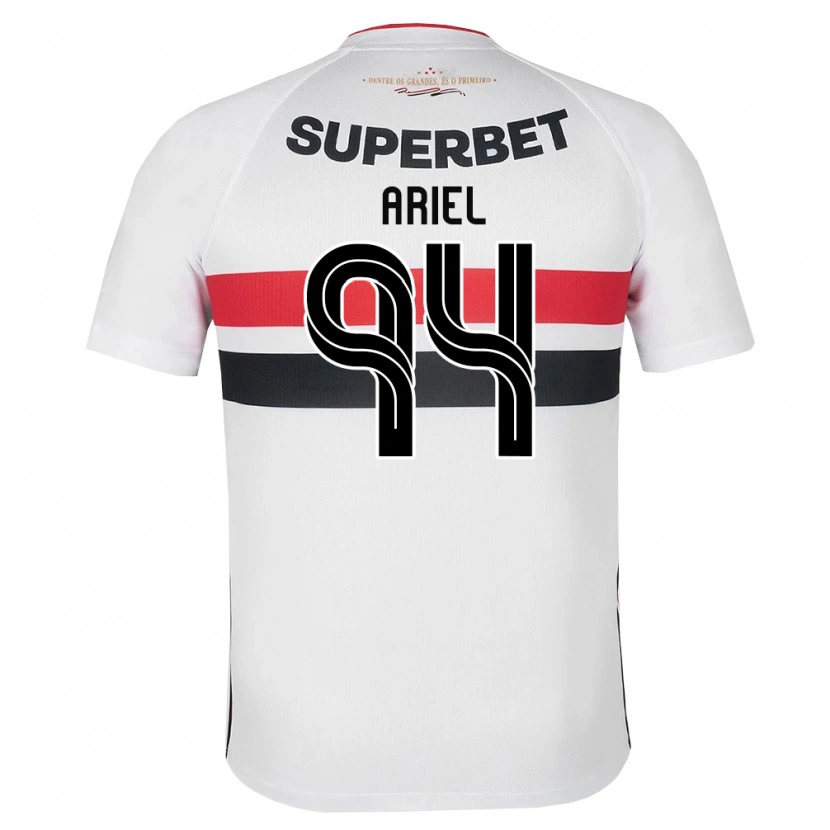 Danxen Uomo Maglia Ariel #94 Bianco Rosso Nero Kit Gara Home 2026/27 Maglietta