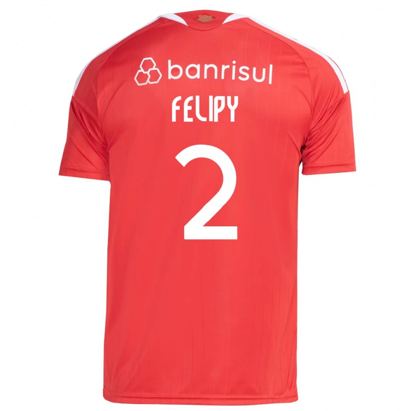 Danxen Uomo Maglia Luis Felipy #2 Rosso Bianco Kit Gara Home 2026/27 Maglietta