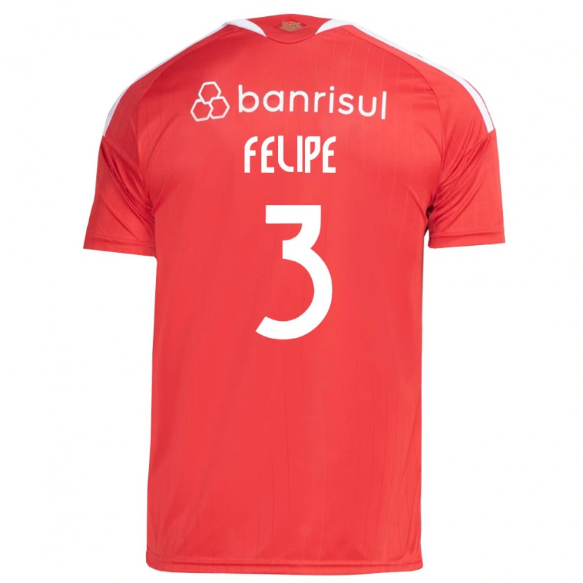 Danxen Uomo Maglia Gabriel Lara #3 Rosso Bianco Kit Gara Home 2026/27 Maglietta