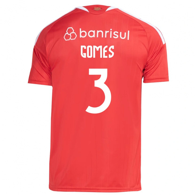 Danxen Uomo Maglia Igor Gomes #3 Rosso Bianco Kit Gara Home 2026/27 Maglietta