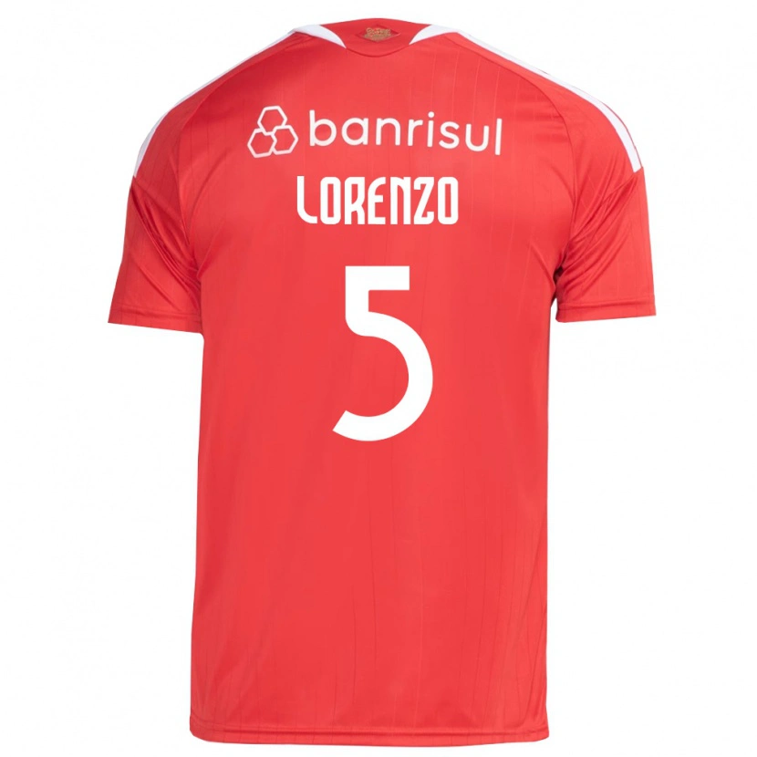 Danxen Uomo Maglia Lorenzo Farias Vaghetti #5 Rosso Bianco Kit Gara Home 2026/27 Maglietta