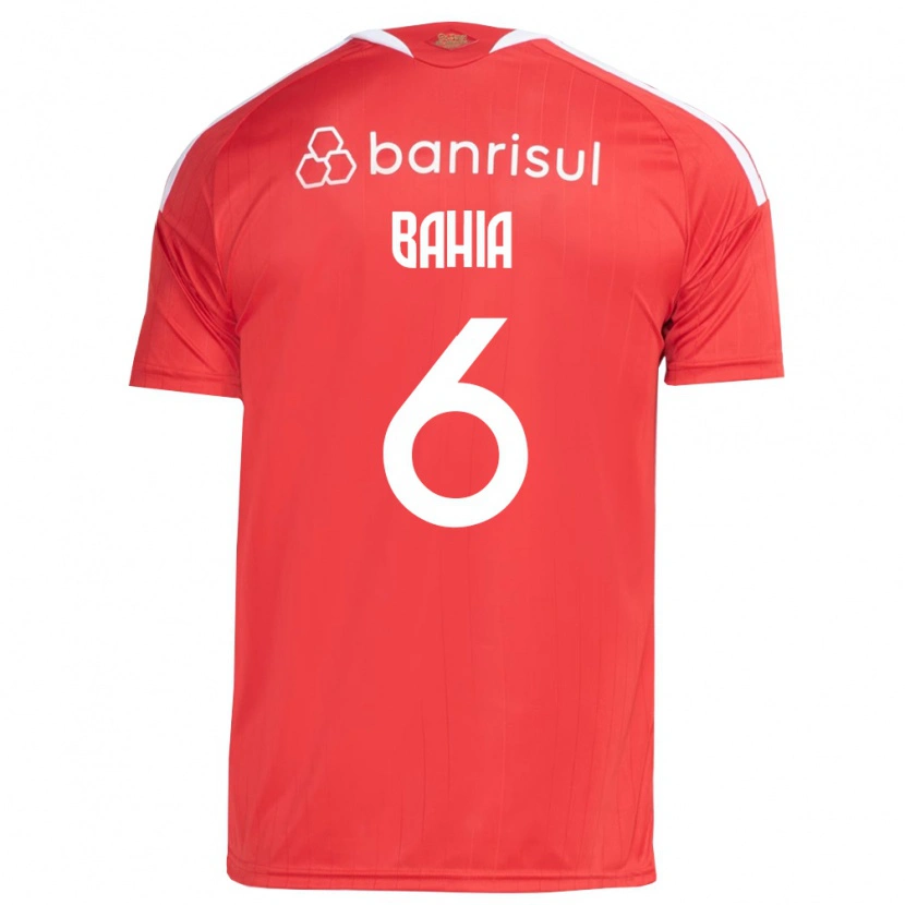 Danxen Uomo Maglia Matheus Bahia #6 Rosso Bianco Kit Gara Home 2026/27 Maglietta