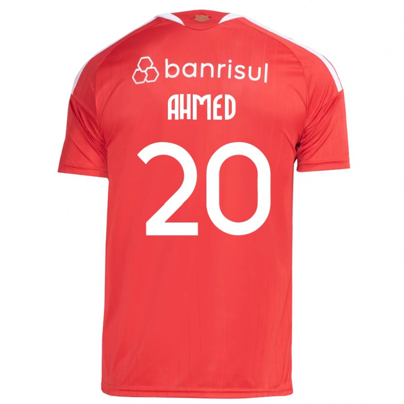 Danxen Uomo Maglia Diego Ahmed #20 Rosso Bianco Kit Gara Home 2026/27 Maglietta