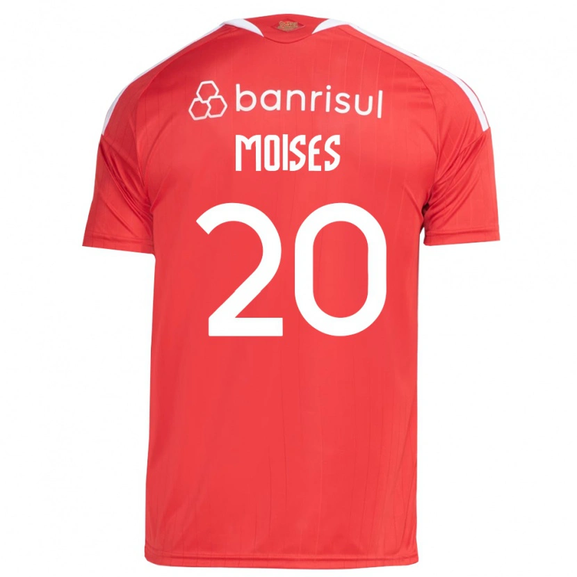 Danxen Uomo Maglia Moises #20 Rosso Bianco Kit Gara Home 2026/27 Maglietta