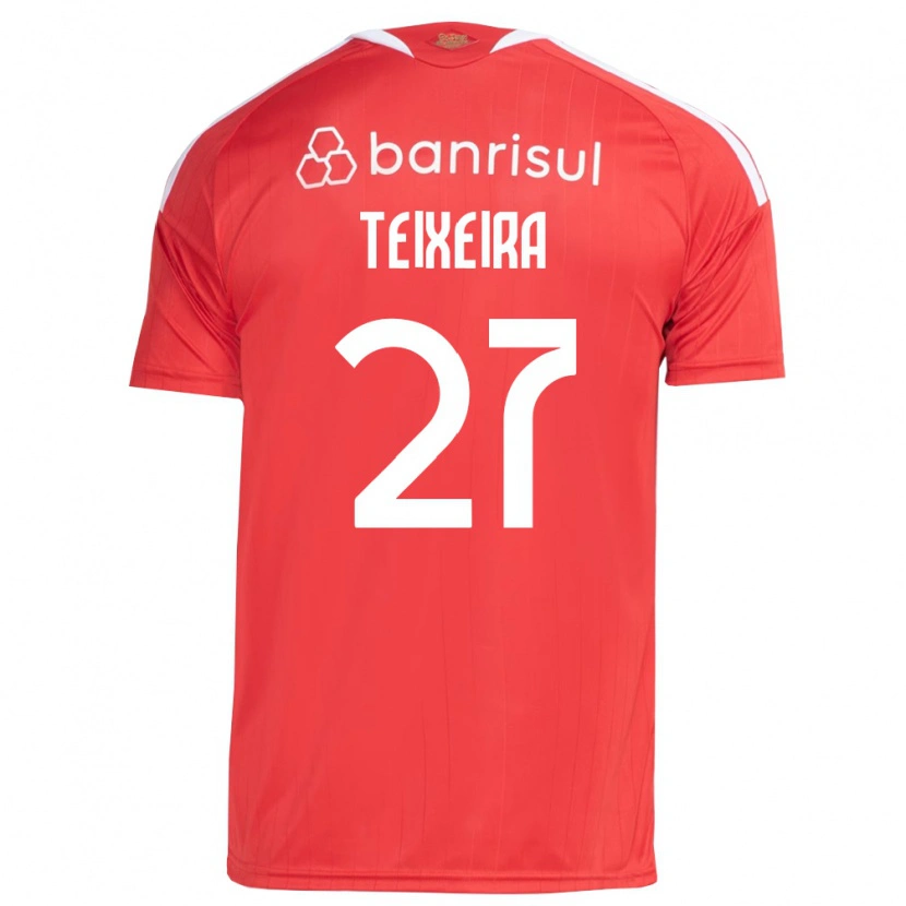 Danxen Uomo Maglia Danny Teixeira #27 Rosso Bianco Kit Gara Home 2026/27 Maglietta