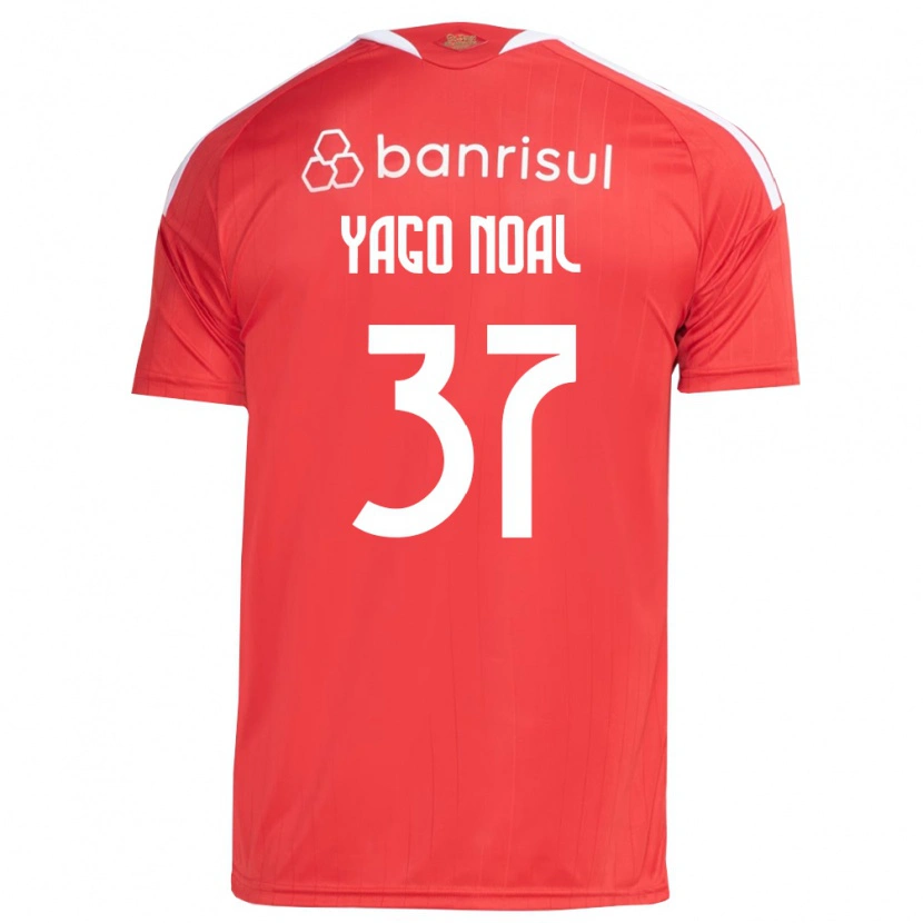 Danxen Uomo Maglia Yago Noal #37 Rosso Bianco Kit Gara Home 2026/27 Maglietta