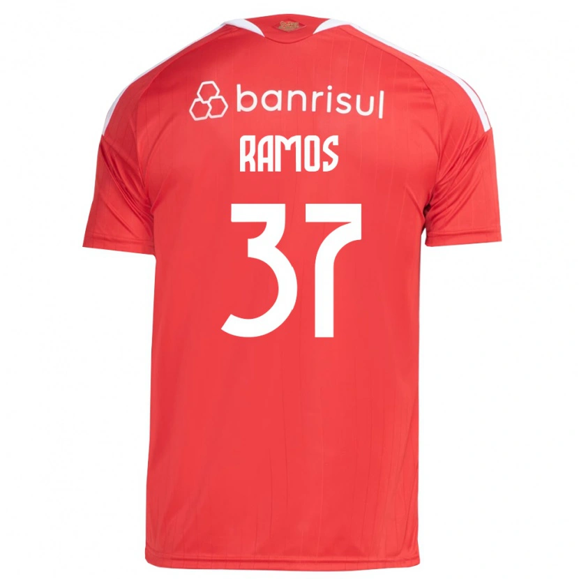 Danxen Uomo Maglia Lucas Ramos #37 Rosso Bianco Kit Gara Home 2026/27 Maglietta