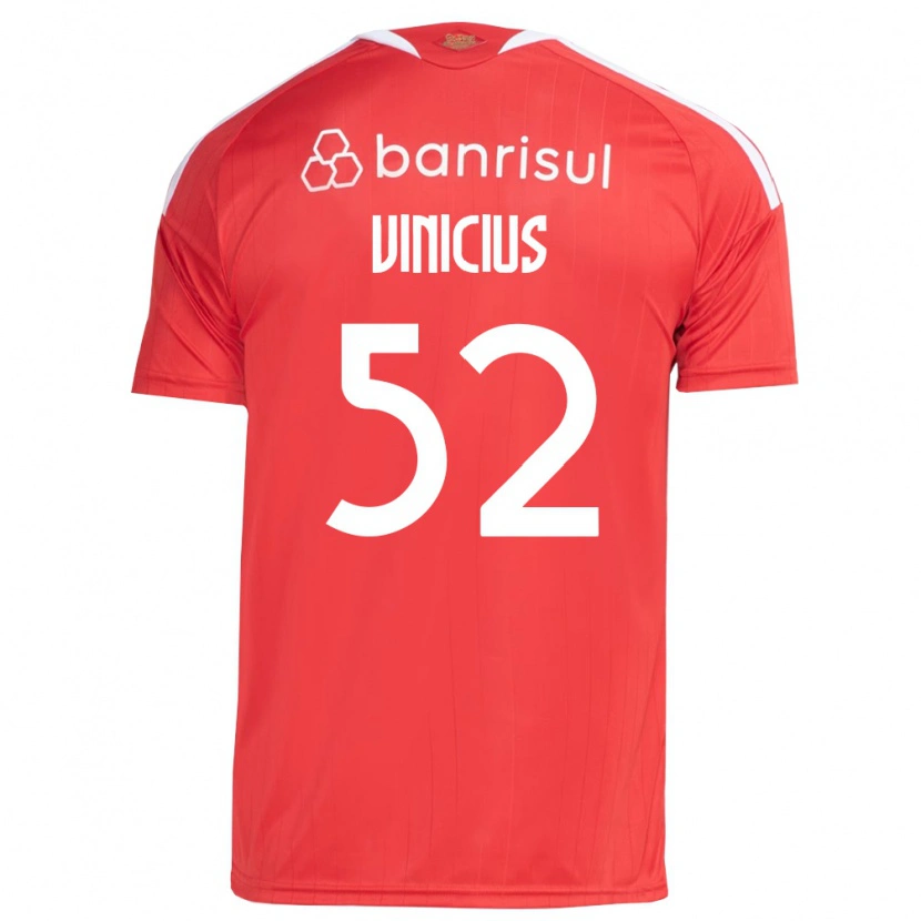 Danxen Uomo Maglia Gabriel Vinicius #52 Rosso Bianco Kit Gara Home 2026/27 Maglietta