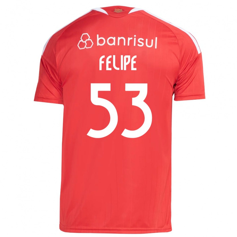 Danxen Uomo Maglia Luiz Felipe #53 Rosso Bianco Kit Gara Home 2026/27 Maglietta