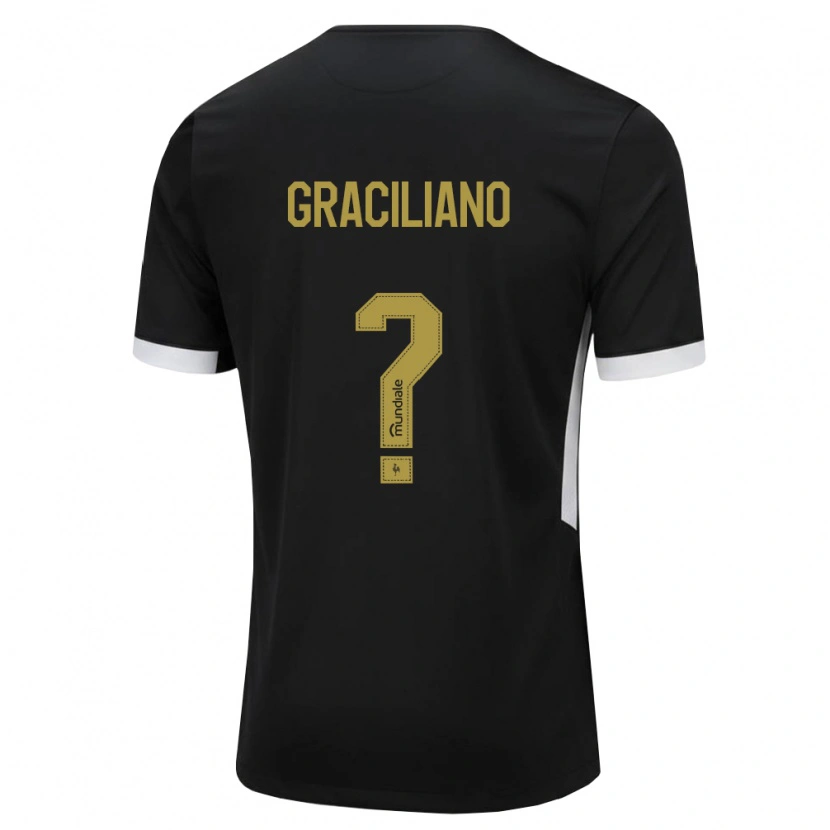 Danxen Uomo Maglia Arthur Graciliano #0 Nero Bianco Giallo Kit Gara Home 2026/27 Maglietta