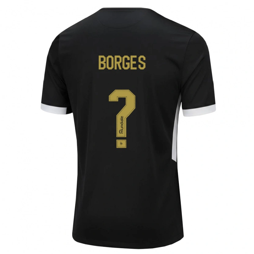 Danxen Uomo Maglia Leo Borges #0 Nero Bianco Giallo Kit Gara Home 2026/27 Maglietta