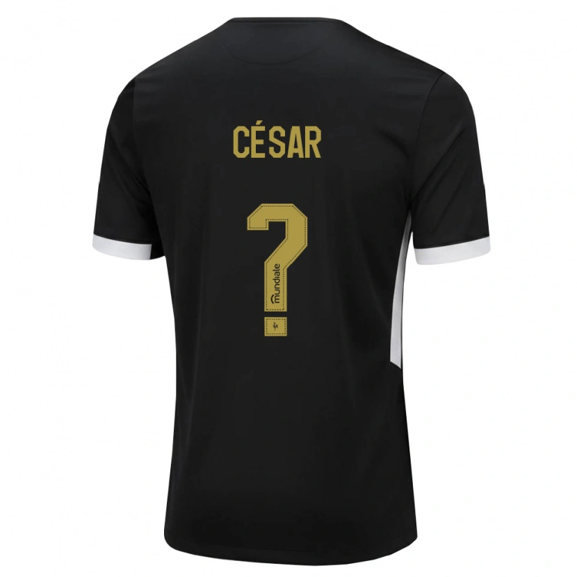 Danxen Uomo Maglia Julio Cesar #0 Nero Bianco Giallo Kit Gara Home 2026/27 Maglietta