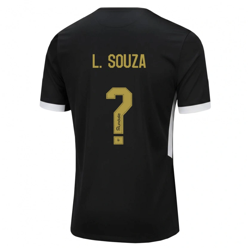 Danxen Uomo Maglia Lucas Souza #0 Nero Bianco Giallo Kit Gara Home 2026/27 Maglietta