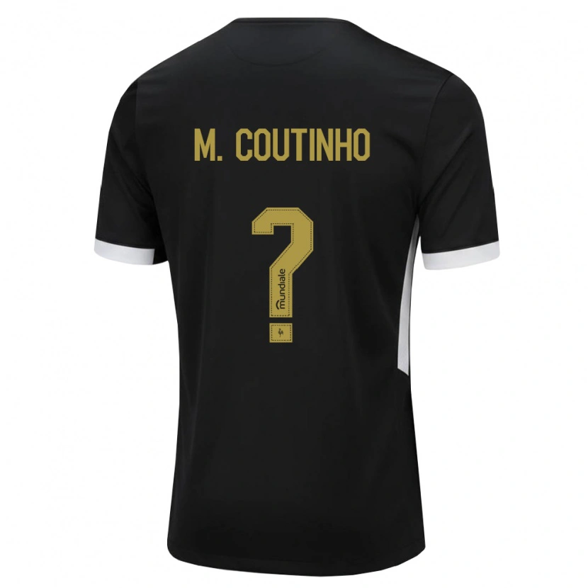 Danxen Uomo Maglia Murilo Coutinho #0 Nero Bianco Giallo Kit Gara Home 2026/27 Maglietta