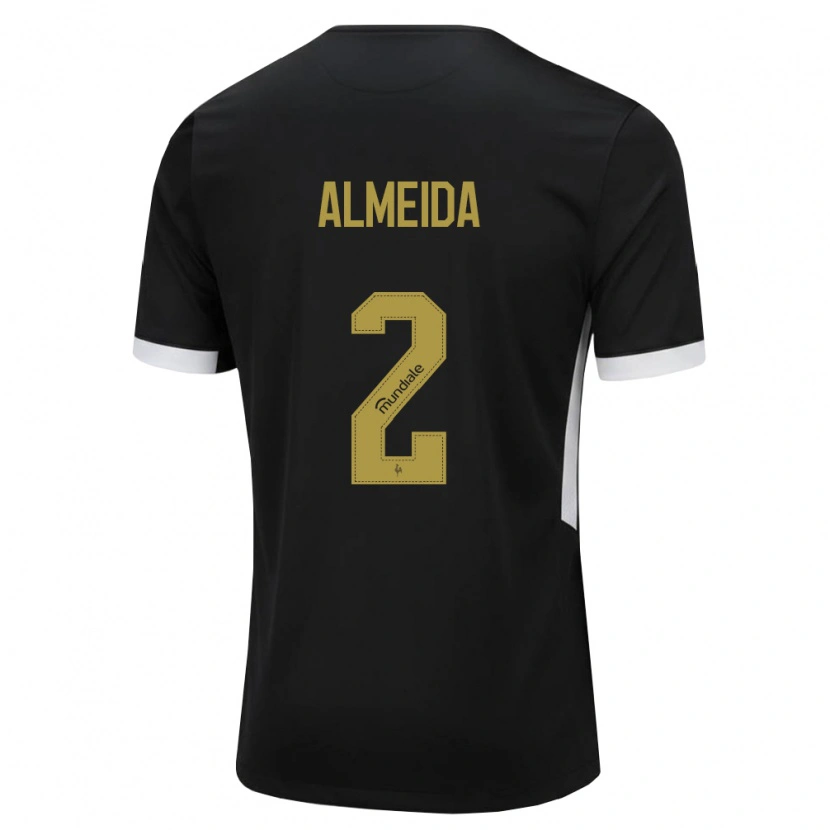 Danxen Uomo Maglia Samuel Almeida #2 Nero Bianco Giallo Kit Gara Home 2026/27 Maglietta