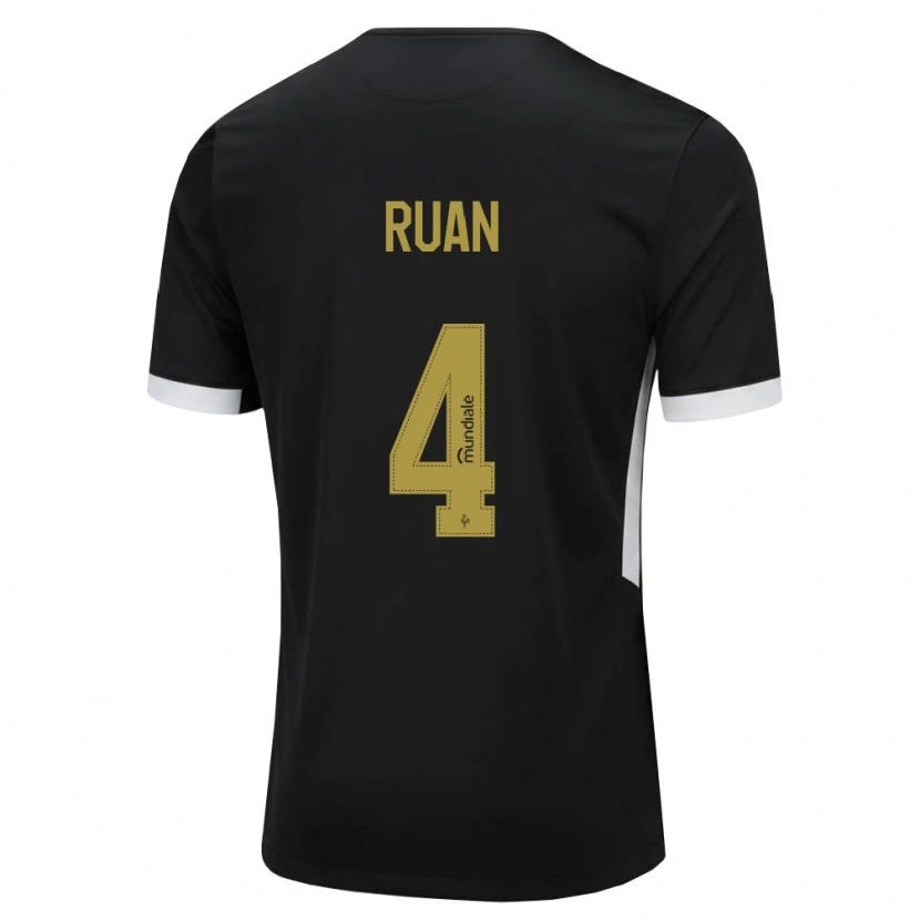 Danxen Uomo Maglia Ruan Tressoldi Netto #4 Nero Bianco Giallo Kit Gara Home 2026/27 Maglietta