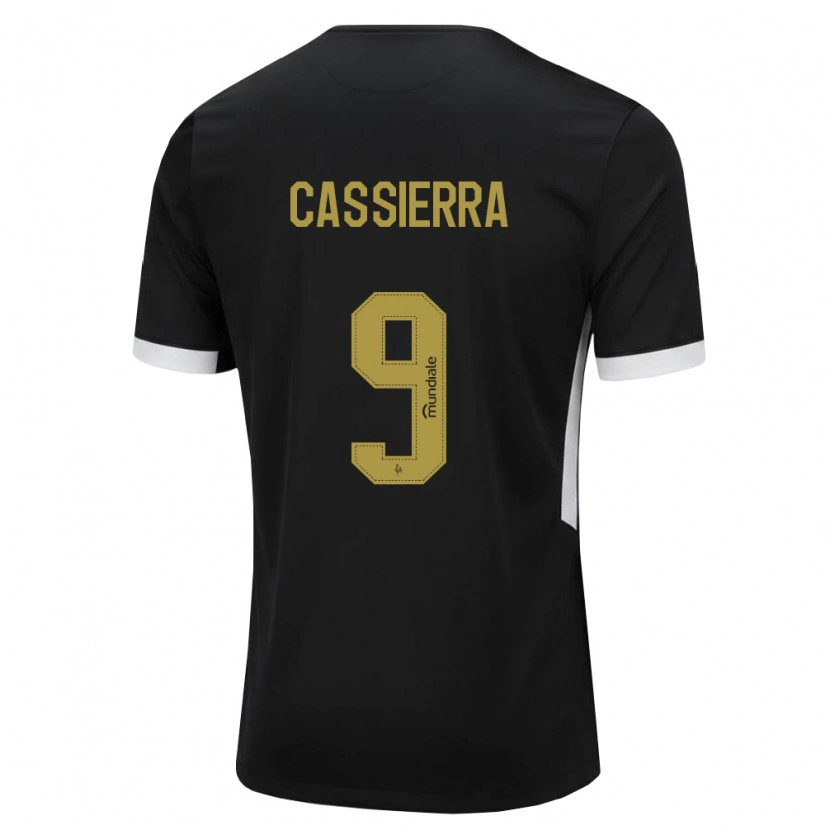 Danxen Uomo Maglia Mateo Cassierra #9 Nero Bianco Giallo Kit Gara Home 2026/27 Maglietta