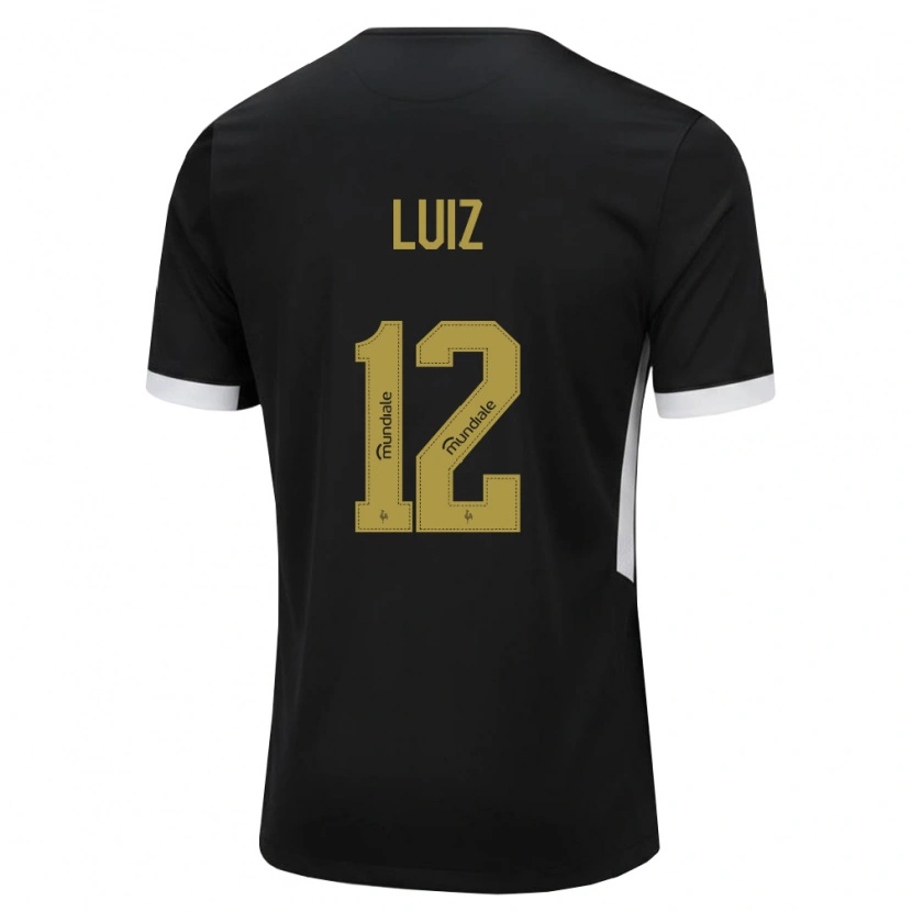 Danxen Uomo Maglia Estevan Luiz #12 Nero Bianco Giallo Kit Gara Home 2026/27 Maglietta