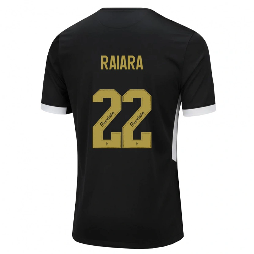 Danxen Uomo Maglia Raiara #22 Nero Bianco Giallo Kit Gara Home 2026/27 Maglietta