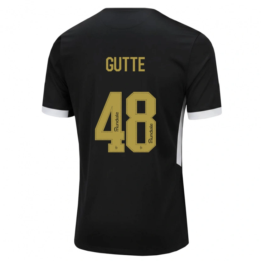 Danxen Uomo Maglia Gutte #48 Nero Bianco Giallo Kit Gara Home 2026/27 Maglietta
