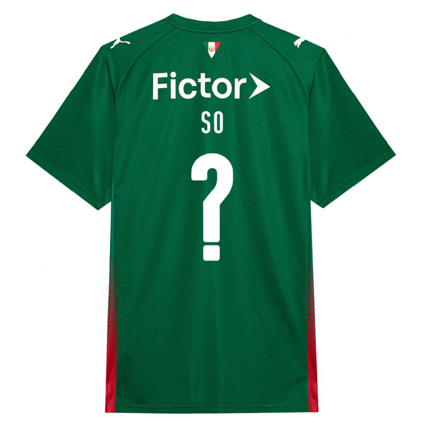 Danxen Uomo Maglia Fábio Só #0 Verde Rosso Bianco Kit Gara Home 2026/27 Maglietta