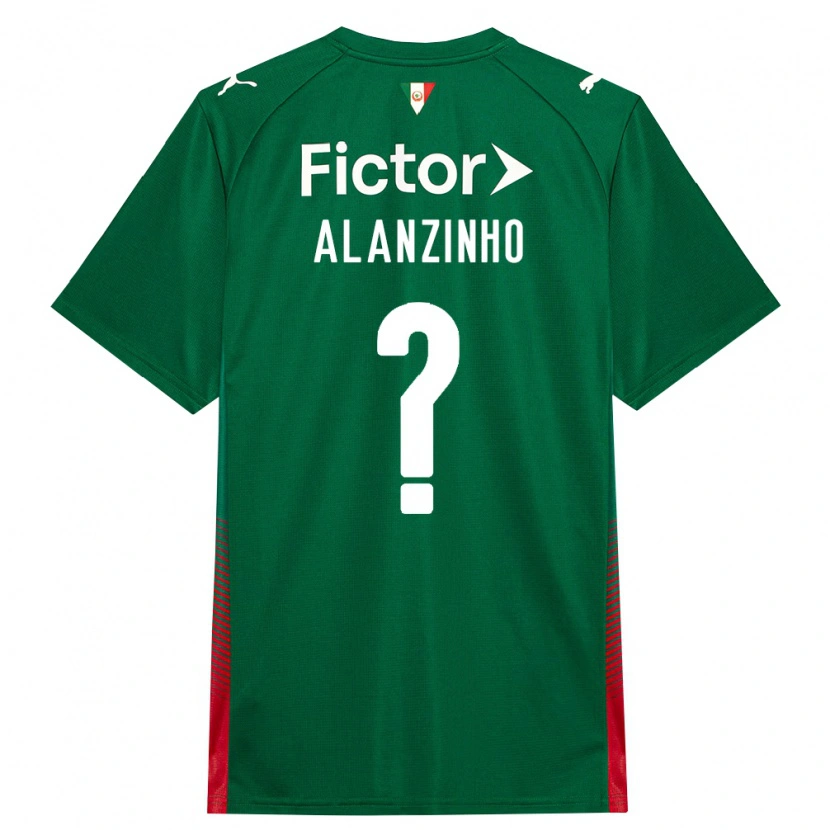 Danxen Uomo Maglia Alanzinho #0 Verde Rosso Bianco Kit Gara Home 2026/27 Maglietta