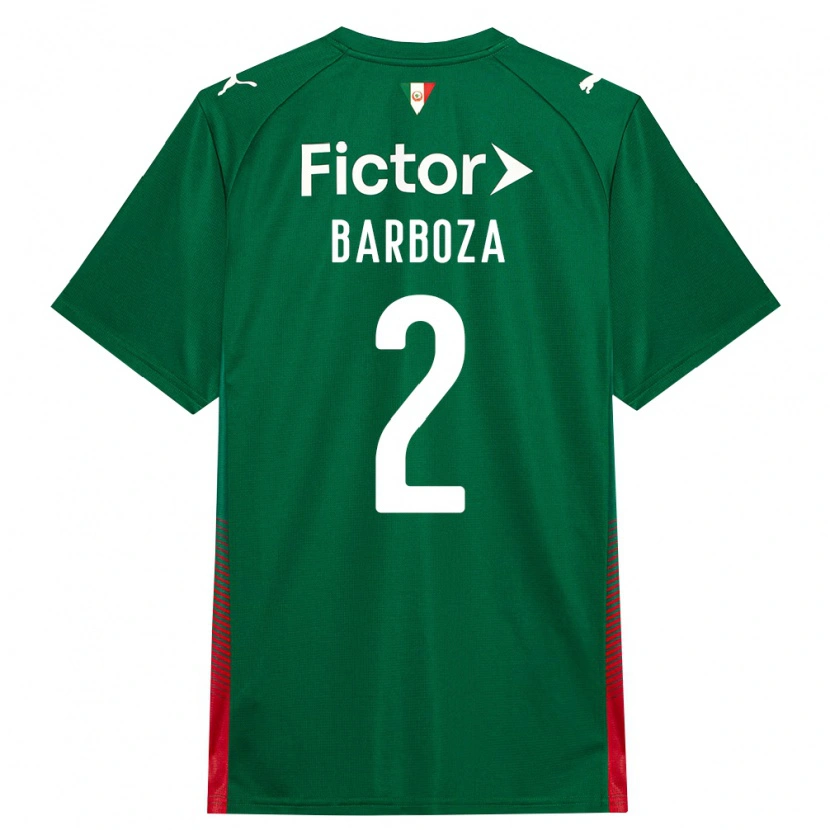 Danxen Uomo Maglia Alexander Barboza #2 Verde Rosso Bianco Kit Gara Home 2026/27 Maglietta