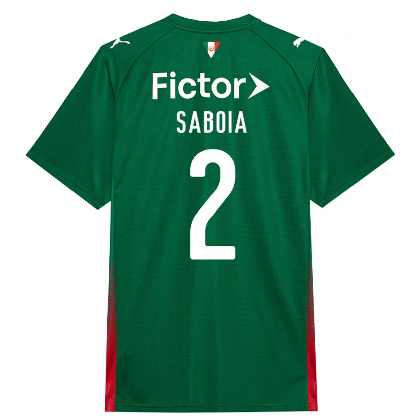 Danxen Uomo Maglia Luis Saboia #2 Verde Rosso Bianco Kit Gara Home 2026/27 Maglietta