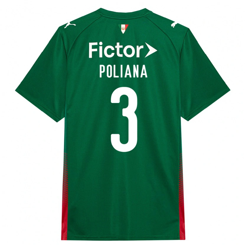 Danxen Uomo Maglia Poliana #3 Verde Rosso Bianco Kit Gara Home 2026/27 Maglietta