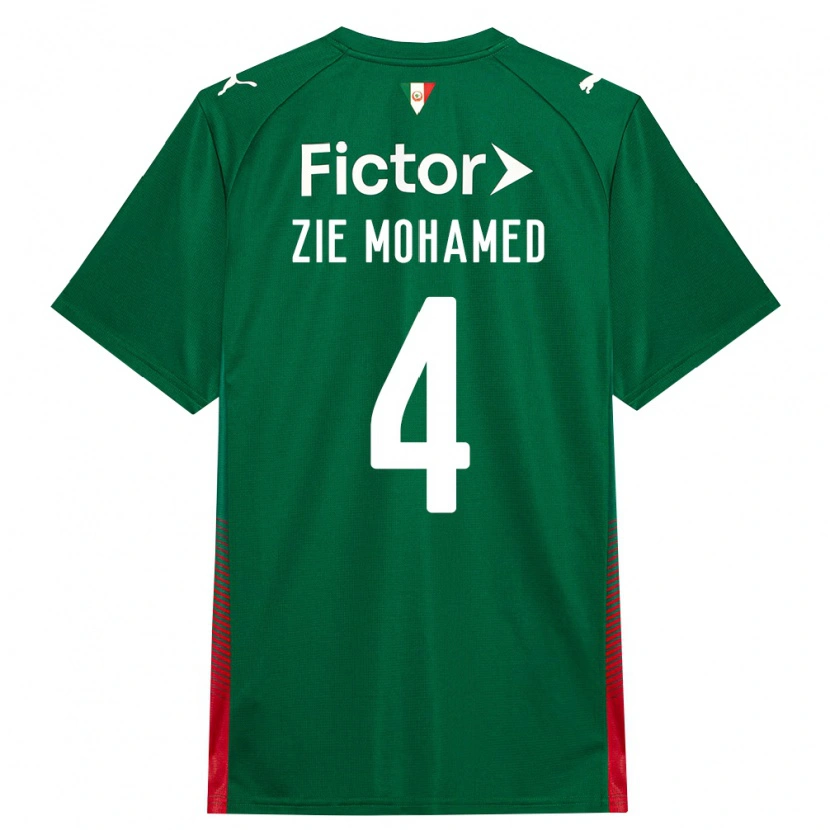 Danxen Uomo Maglia Kone Zie Mohamed #4 Verde Rosso Bianco Kit Gara Home 2026/27 Maglietta