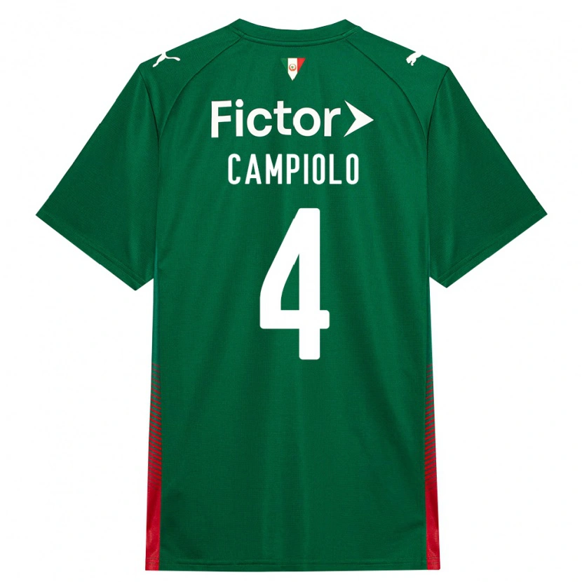 Danxen Uomo Maglia Giovanna Campiolo #4 Verde Rosso Bianco Kit Gara Home 2026/27 Maglietta