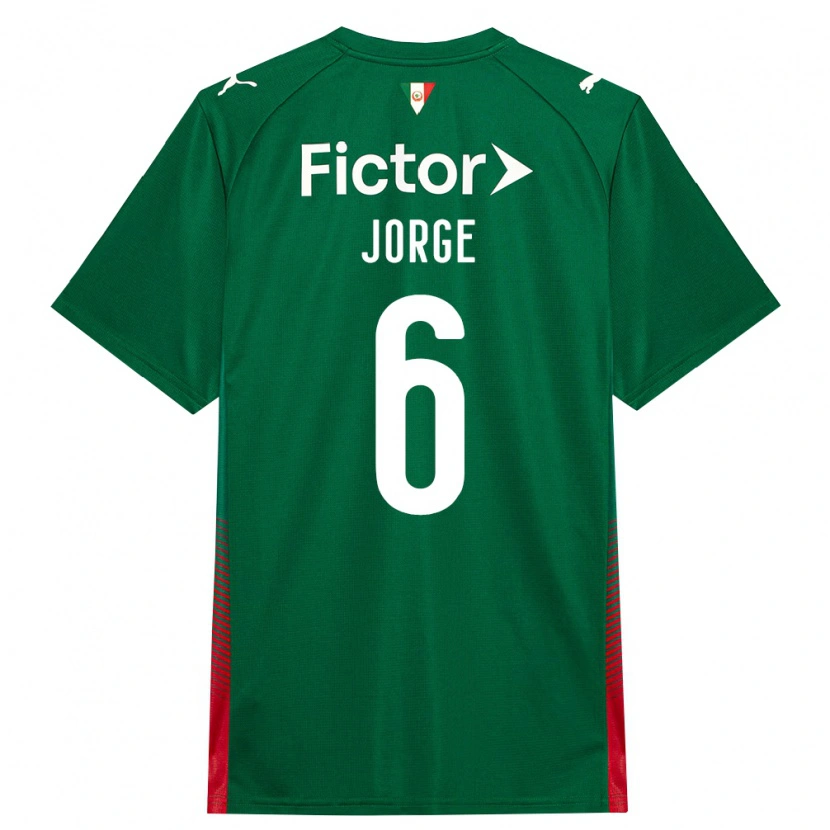 Danxen Uomo Maglia Jorge #6 Verde Rosso Bianco Kit Gara Home 2026/27 Maglietta