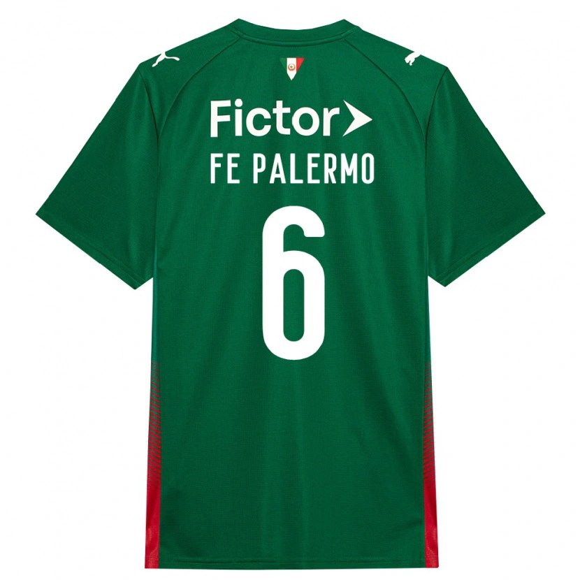 Danxen Uomo Maglia Fe Palermo #6 Verde Rosso Bianco Kit Gara Home 2026/27 Maglietta
