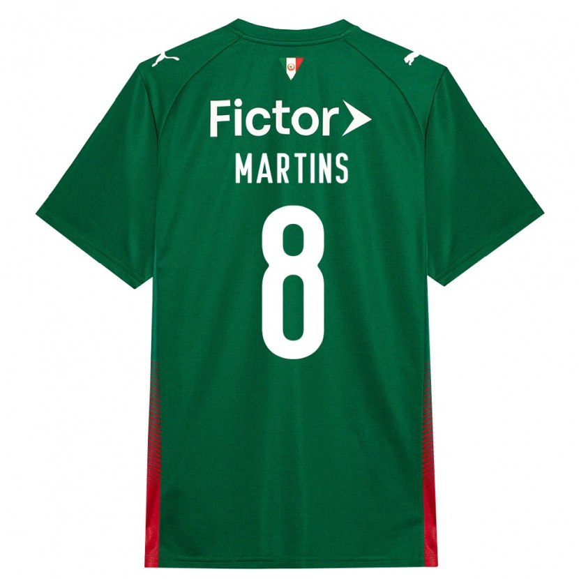 Danxen Uomo Maglia Diany Martins #8 Verde Rosso Bianco Kit Gara Home 2026/27 Maglietta