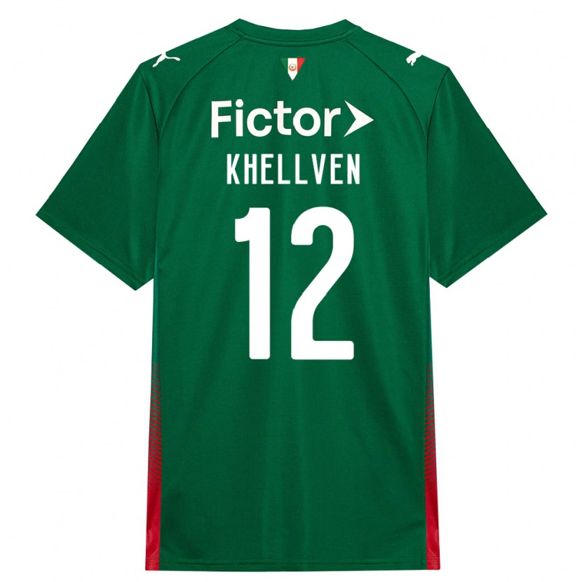 Danxen Uomo Maglia Khellven Douglas Silva Oliveira #12 Verde Rosso Bianco Kit Gara Home 2026/27 Maglietta