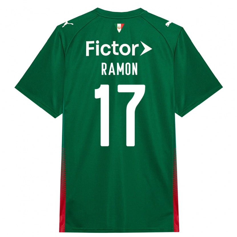 Danxen Uomo Maglia Ramon Riquelme #17 Verde Rosso Bianco Kit Gara Home 2026/27 Maglietta