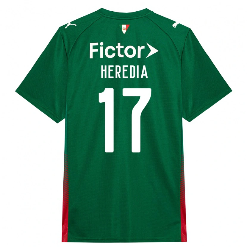 Danxen Uomo Maglia Jesus Heredia #17 Verde Rosso Bianco Kit Gara Home 2026/27 Maglietta