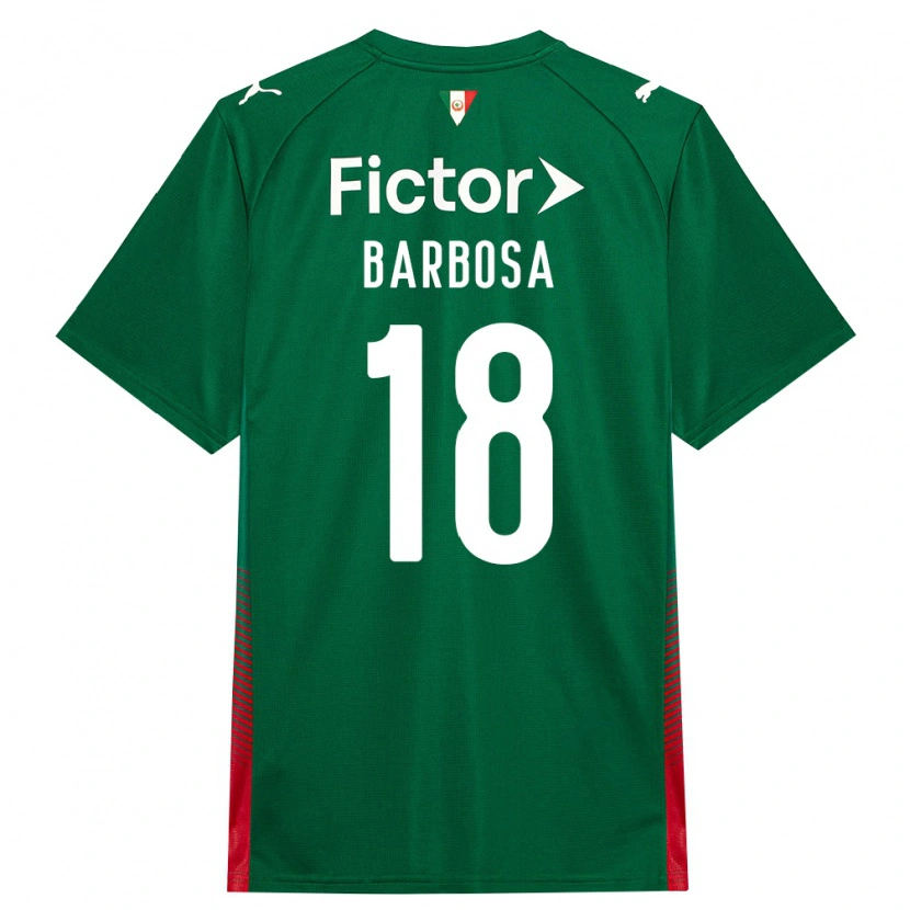 Danxen Uomo Maglia Danilo Barbosa #18 Verde Rosso Bianco Kit Gara Home 2026/27 Maglietta