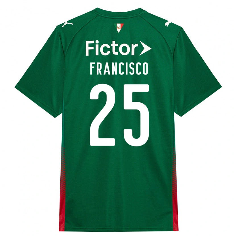 Danxen Uomo Maglia Juan Francisco #25 Verde Rosso Bianco Kit Gara Home 2026/27 Maglietta