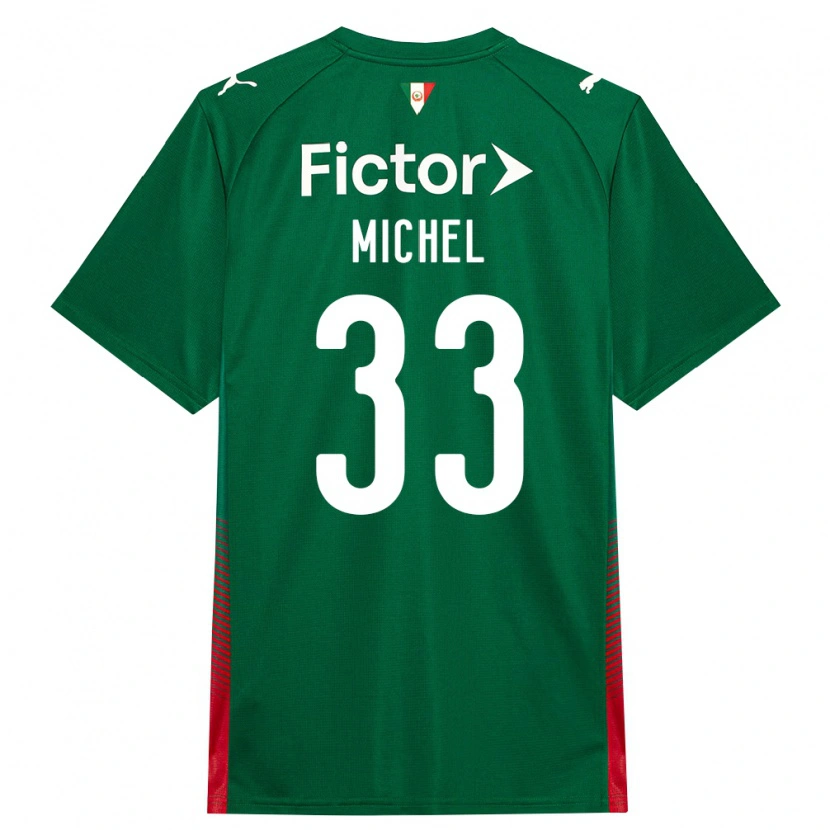 Danxen Uomo Maglia Michel #33 Verde Rosso Bianco Kit Gara Home 2026/27 Maglietta
