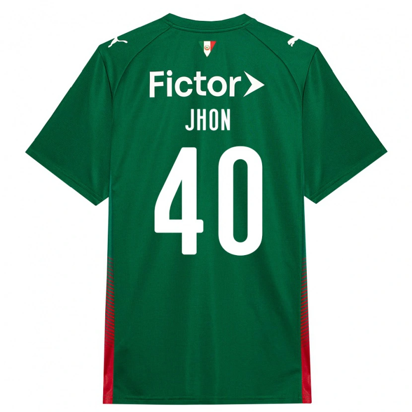 Danxen Uomo Maglia Jhon Jhon #40 Verde Rosso Bianco Kit Gara Home 2026/27 Maglietta