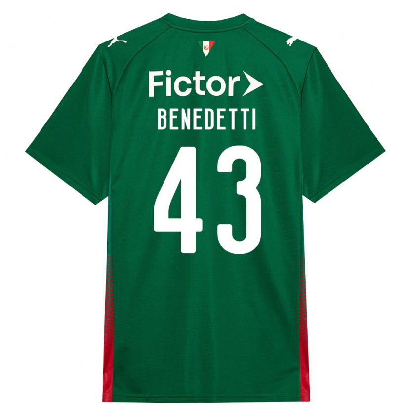 Danxen Uomo Maglia Luis Benedetti #43 Verde Rosso Bianco Kit Gara Home 2026/27 Maglietta