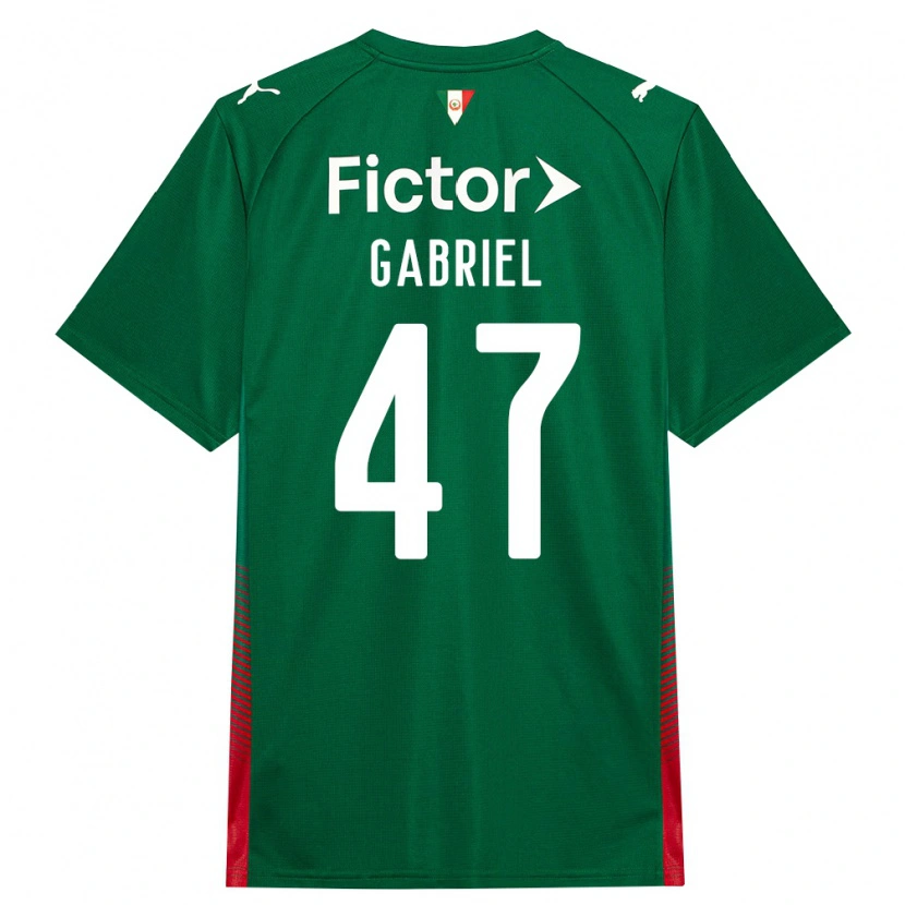 Danxen Uomo Maglia Victor Gabriel #47 Verde Rosso Bianco Kit Gara Home 2026/27 Maglietta